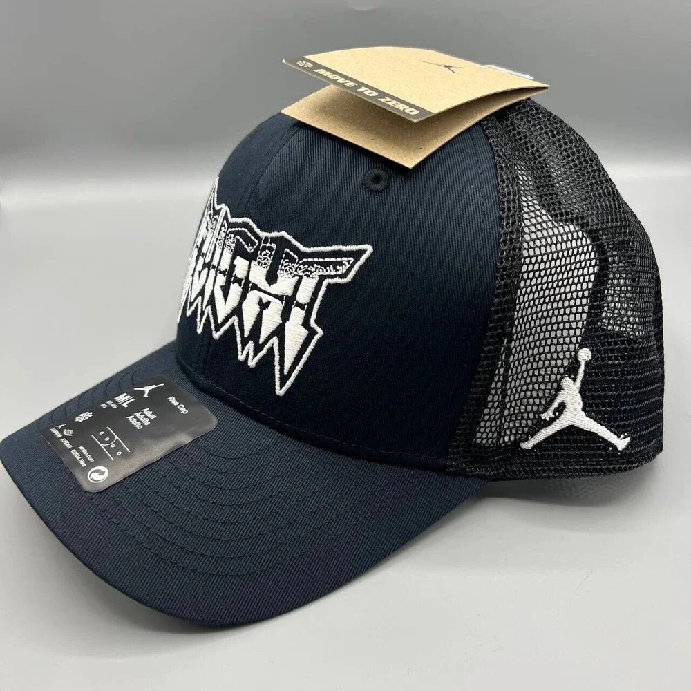Air Jordan Flight Trucker‎ Hat Men M-L Blue Jumpman Snap Back Cap New